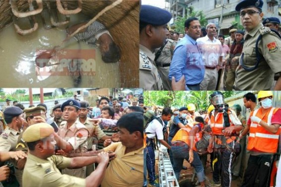 Tripura's ‘Disaster Management’ under DISASTER : Lack of instant response killed 2 youths in Capital City : Fire brigade team escaped from spot, Agitated masses vent anger, questions State Govt Tripura's ‘Disaster Management’ under DISASTER : Lack of instant response killed 2 youths in Capital City : Fire brigade team escaped from spot, Agitated masses vent anger, questions State Govt